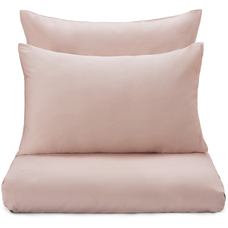 Satin-Bettwäsche Millau Zartrosa, 100% gekämmte und merzerisierte Baumwolle