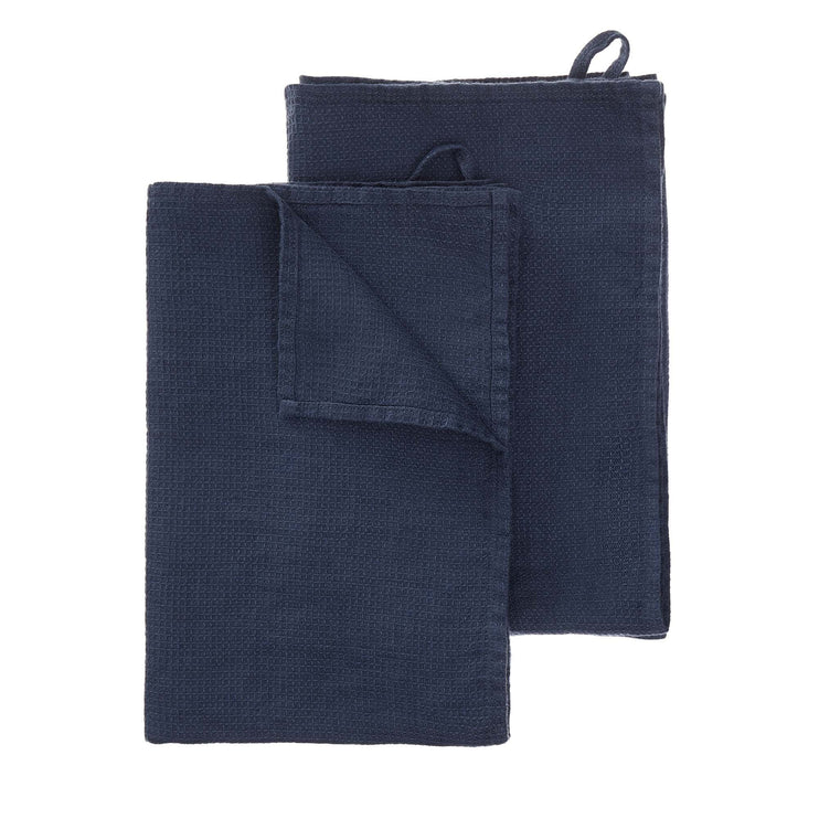Geschirrtuch Minija, Blau, 100% Leinen