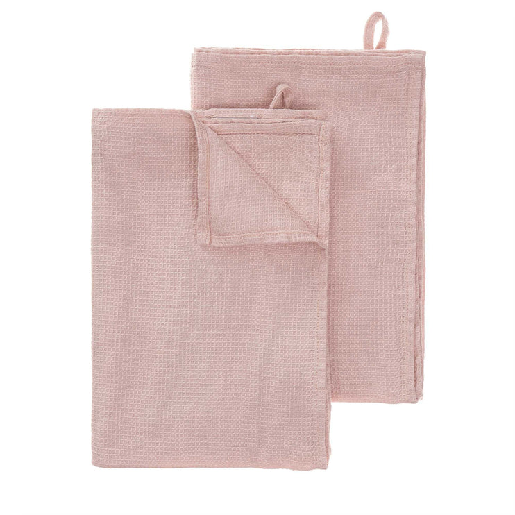 Geschirrtuch Minija, Zartrosa, 100% Leinen