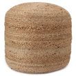 Pouf Pahari Natur, 100% Jute