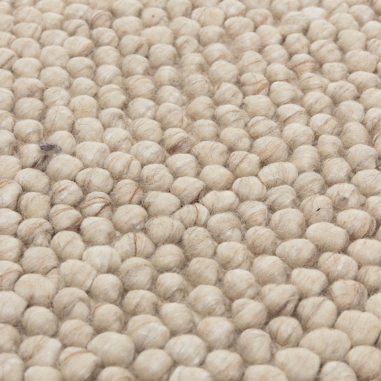 Teppich Ravi Naturweiß, 60% Wolle & 20% Viskose & 20% Baumwolle | Hochwertige Wohnaccessoires