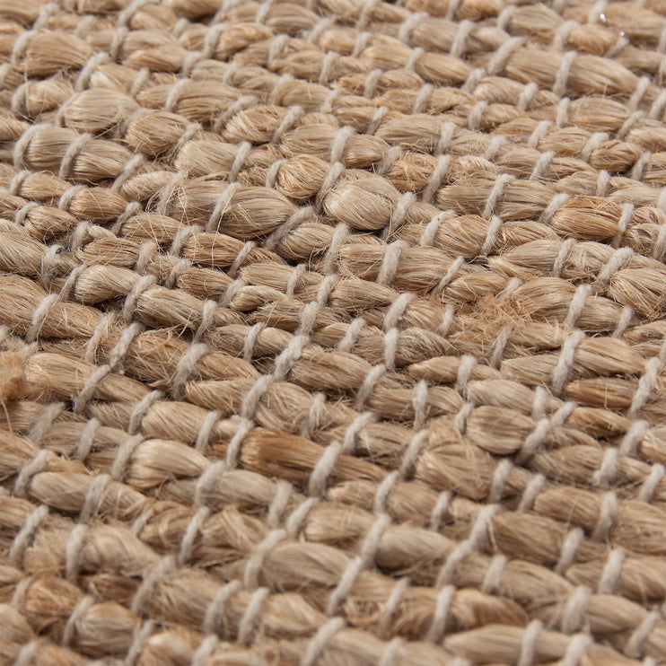 Jute-Pouf Sanchi Natur, 90% Jute & 10% Baumwolle | URBANARA Hocker & Poufs