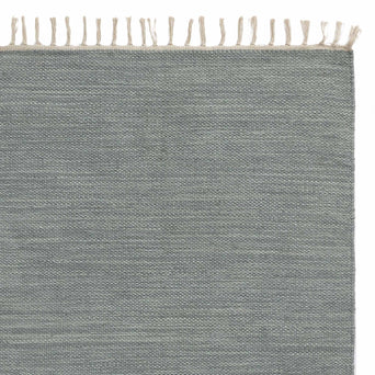 Teppich Akora, Grüngrau-Melange, 100% Baumwolle
