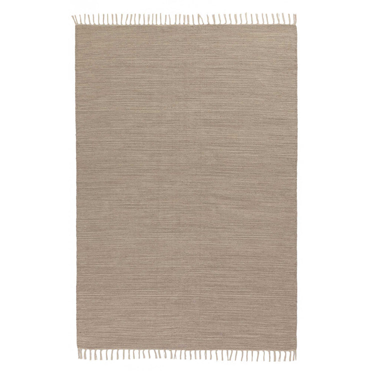 Baumwollteppich Akora Sandstein-Melange, 100% Baumwolle