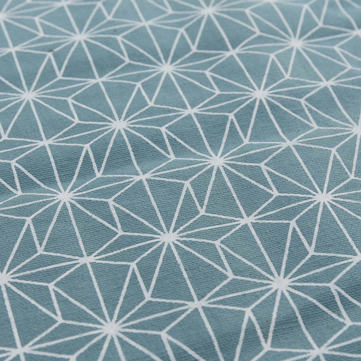 Picknickdecke Ankisa Grüngrau & Naturweiß & Taubenblau, 100% Baumwolle & 100% Polyester | Hochwertige Wohnaccessoires