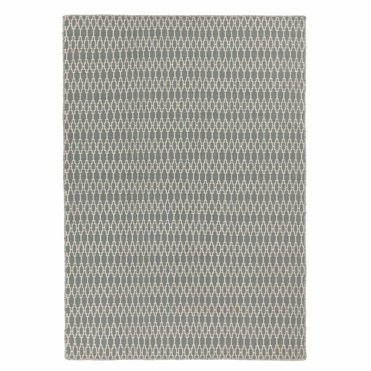 Teppich Badela, Helles Graugrün & Elfenbein, 100% Wolle | URBANARA Wollteppiche