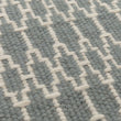Teppich Badela, Helles Graugrün & Elfenbein, 100% Wolle | Hochwertige Wohnaccessoires
