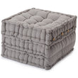 Pouf Bakoda Hellgrau, 100% Baumwolle