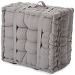 Pouf Bakoda Hellgrau, 100% Baumwolle | Hochwertige Wohnaccessoires