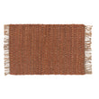 Fußmatte Baruva Terrakotta & Natur, 100% Jute