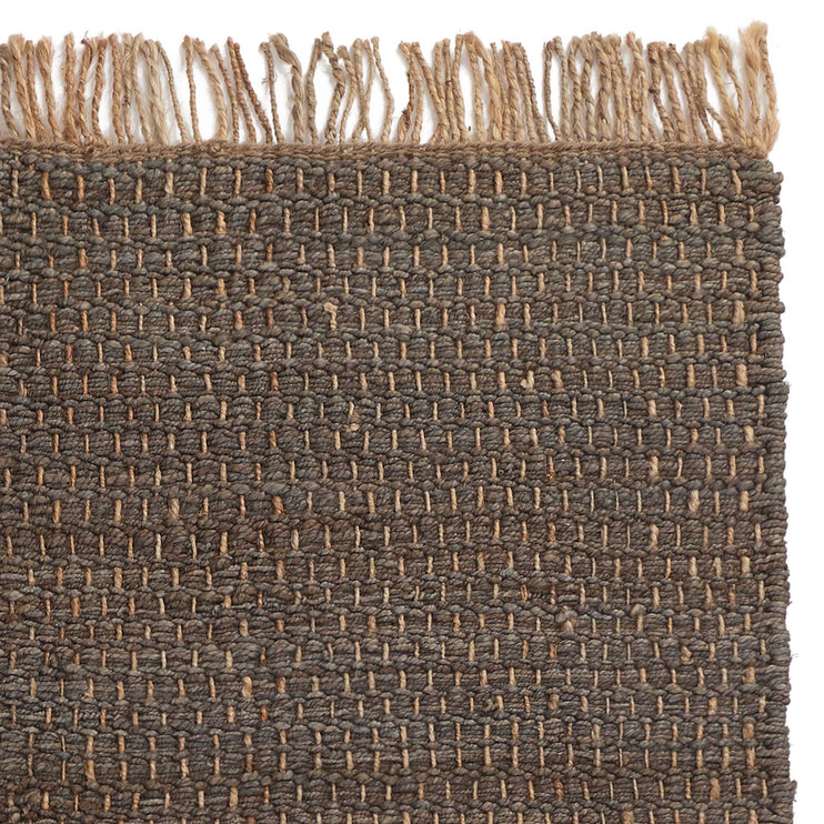 Fußmatte Baruva Grau & Natur, 100% Jute | URBANARA Fußmatten