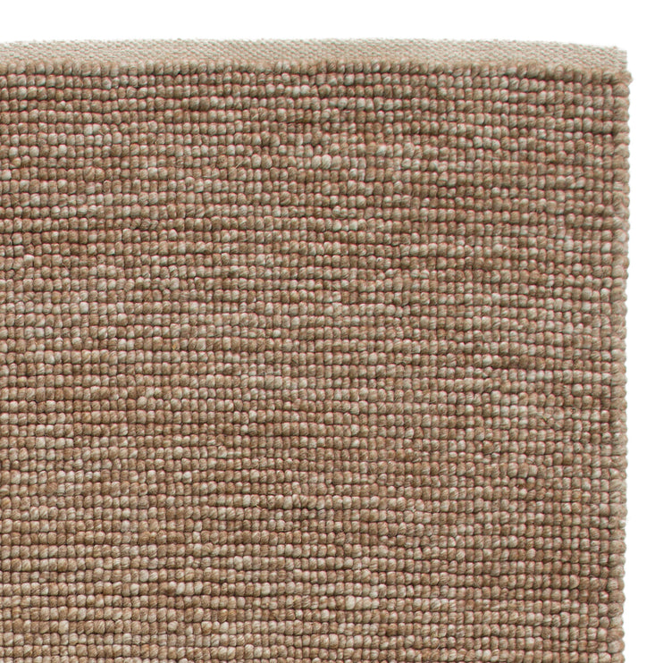 Teppich Bavi Braun Melange, 60% Wolle & 20% Viskose & 20% Baumwolle