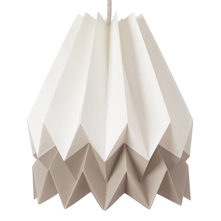 Hängelampe Belia, Elfenbein & Natur & Naturweiß, 100% Papier | Hochwertige Wohnaccessoires