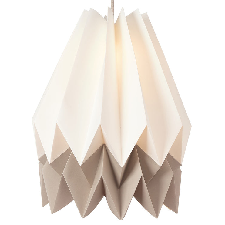 Hängelampe Belia, Elfenbein & Natur & Naturweiß, 100% Papier