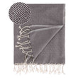 Hamamtuch Cesme Grau & Weiß, 100% Baumwolle