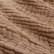 Kinderdecke Coco  Ocker & Natur, 100% Bio-Baumwolle | Hochwertige Wohnaccessoires