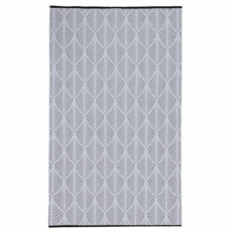 Strandtuch Coimbra, Grau & Weiß, 100% Baumwolle
