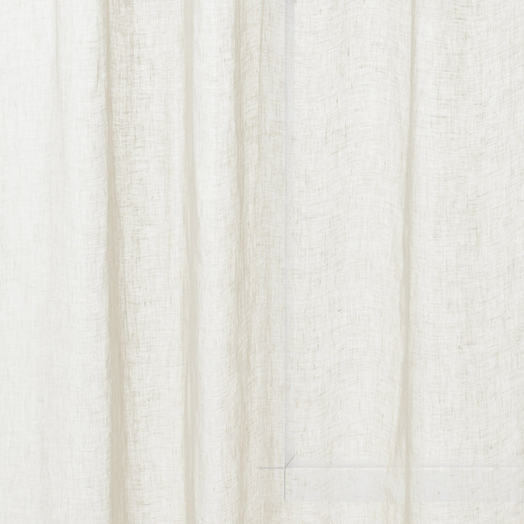Vorhang Cotopaxi (2 Stück) Naturweiß, 100% Leinen | Hochwertige Wohnaccessoires