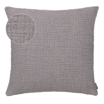 Kissen Couco Hellgrau & Grau, 100% Baumwolle