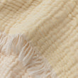 Decke Couco, Butter & Naturweiß, 100% Baumwolle | Hochwertige Wohnaccessoires