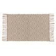 Fußmatte Dasheri Natur & Weiß, 50% Jute & 50% Baumwolle