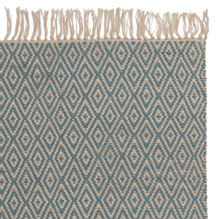 Läufer Dasheri Grüngrau & Eierschale, 100% Jute