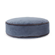 Pouf Deomali Blaugrau & Dunkelgrau, 100% Baumwolle