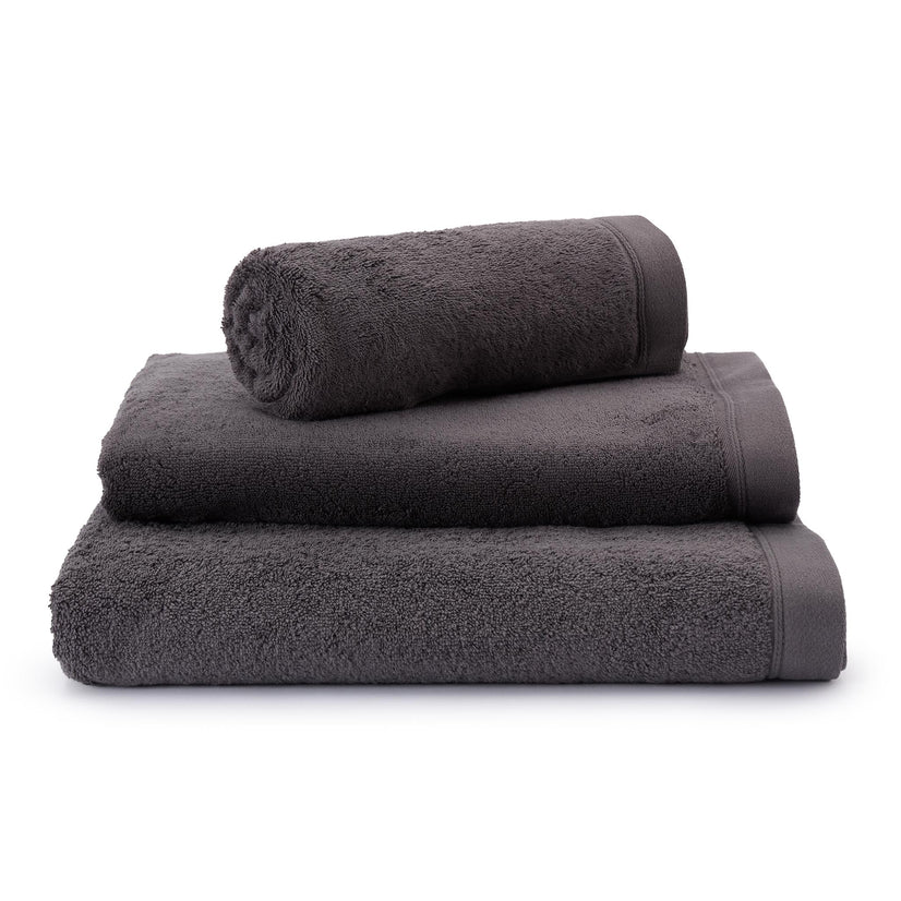 SKL Home Carrick Medallion Handtuch-Set, 2-teilig, 100% Türkische Baumwolle, Grau, 40,6x66 Cm