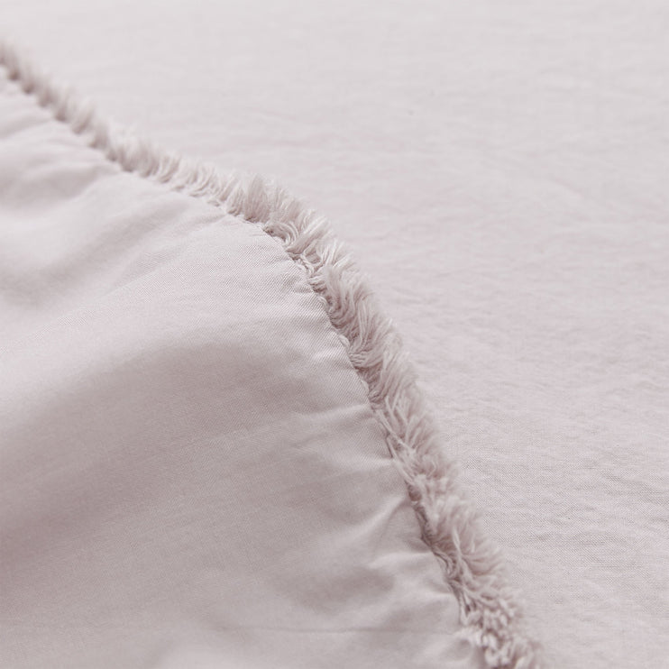 Bettdeckenbezug Fajao, Helles Mauve, 100% gekämmte Baumwolle | URBANARA Perkal-Bettwäsche