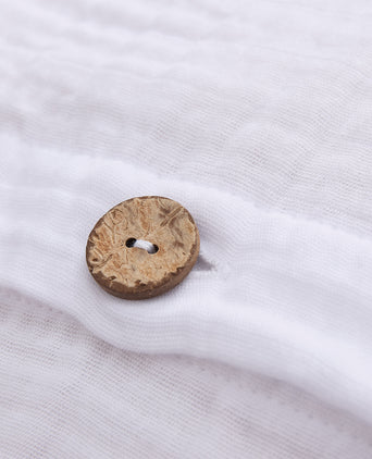 Musselin-Kissenbezug Fatela [Natur & Weiß]