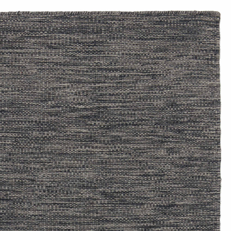 Teppich Gravlev, Anthrazit & Eierschale, 50% Schurwolle & 50% Baumwolle