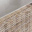 Truhe Java Graubraun, 100% Rattan & 100% Baumwolle | Hochwertige Wohnaccessoires