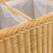 Wäschekorb Java Honig, 100% Rattan & 100% Baumwolle | URBANARA Wäschekörbe & Wäschetruhen