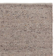 Wollteppich Jindas Sandstein-Melange & Cognac, 100% Wolle
