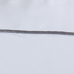 Kissenbezug Karakol Weiß & Grau, 100% gekämmte und merzerisierte Baumwolle | Hochwertige Wohnaccessoires