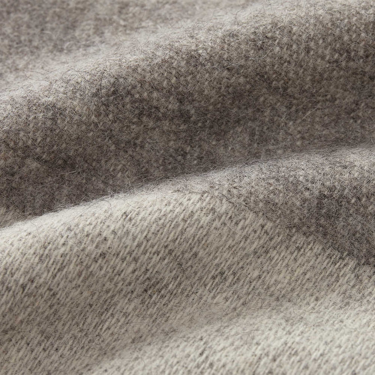 Wolldecke Karby Anthrazit & Hellgrau, 100% Schurwolle | Hochwertige Wohnaccessoires