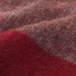 Wolldecke Karby Rot & Grau, 100% Schurwolle | Hochwertige Wohnaccessoires