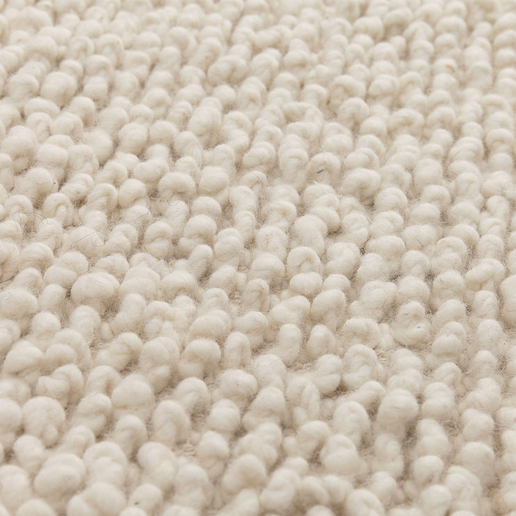 Teppich Karnu, Elfenbein, 75% Wolle & 25% Baumwolle | Hochwertige Wohnaccessoires