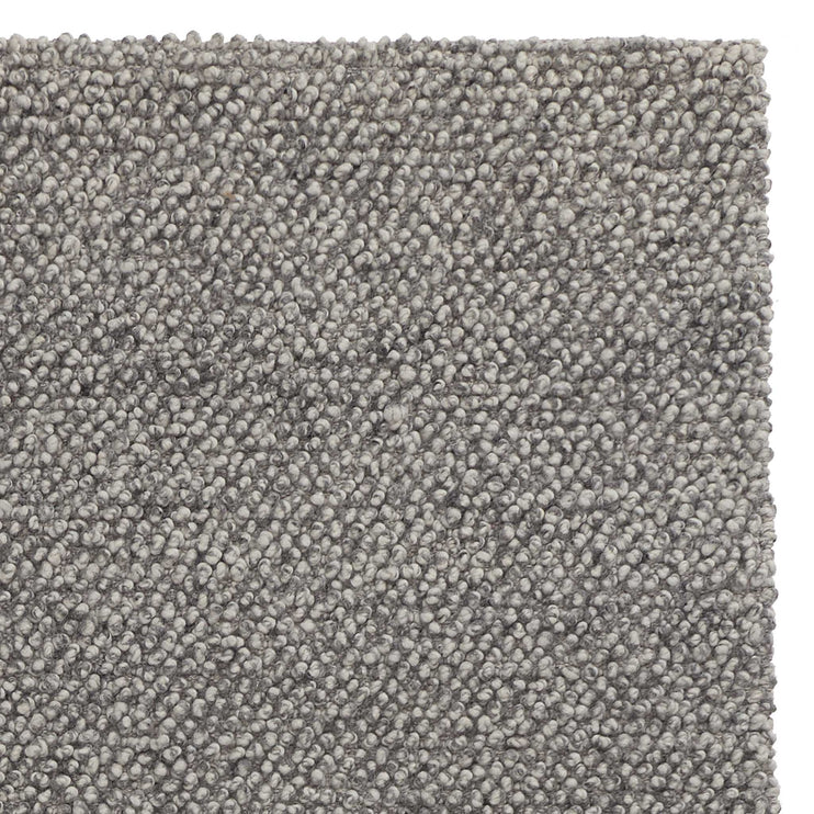Teppich Karnu Grau-Melange, 75% Wolle & 25% Baumwolle