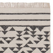 Teppich Kenai, Schwarz & Eierschale, 60% Wolle & 40% Baumwolle