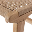 Loom Hocker Kendari Natur, Teakholz & Paper Cord | URBANARA Kleinmöbel