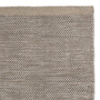 Wollteppich Kolong Graubraun-Melange & Schwarz & Eierschale, 100% Wolle