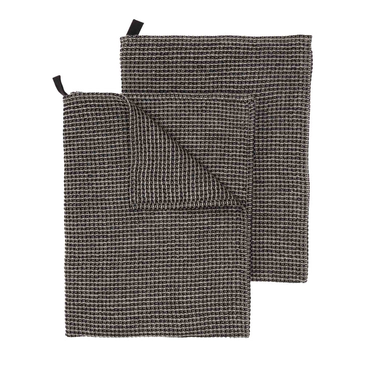 Geschirrtuch-Set Kotra [Schwarz/Beige]