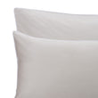 Satin-Bettwäsche Lanton Steingrau & Weiß, 100% Baumwolle | URBANARA Satin-Bettwäsche