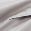 Satin-Bettwäsche Lanton Steingrau & Weiß, 100% Baumwolle | Hochwertige Wohnaccessoires