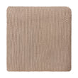 Decke Luso Beige, 85% Bio-Baumwolle & 15% Merinowolle
