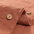 Kissenbezug Mafalda Terrakotta, 100% Leinen | Hochwertige Wohnaccessoires