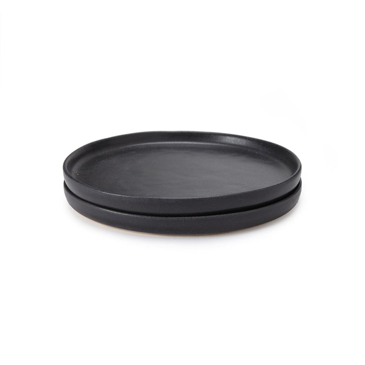 Dessert-Teller-Set Malhou Schwarz, 100% Steingut
