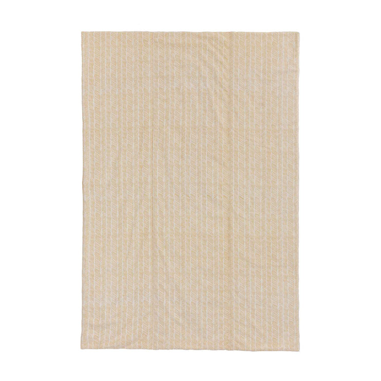Picknickdecke Mallur Senfgelb & Eierschale, 100% Baumwolle | Hochwertige Wohnaccessoires