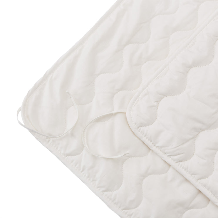 Duo-Bettdecke Maribor Naturweiß, 100% Bio-Baumwolle | Hochwertige Wohnaccessoires